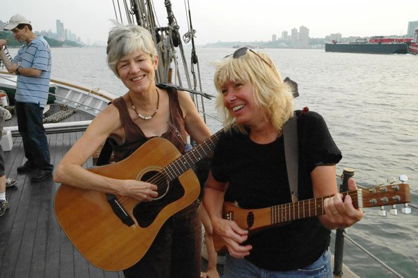 Lydia and Kathy performing on the Clearwater