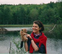 Lydia with Beaver puppet